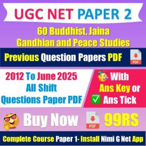 [All Year PDF] Ugc Net Buddhist, Jaina, Gandhian and Peace Studies Question Paper With Answer Key Pdf [ 2012-2025] in Hindi English