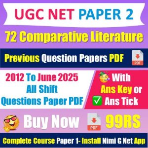 Ugc Net Comparative Literature Question Paper 2025 Pdf Download
