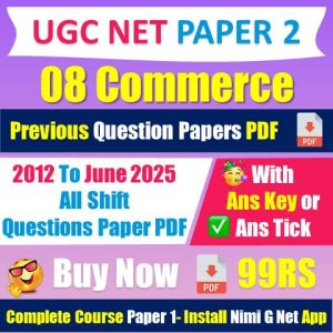 Ugc Net Commerce Question Paper 2025 Pdf Download