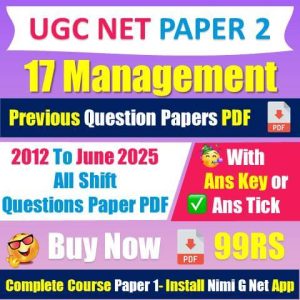 Ugc Net Management Question Paper 2025 Pdf Download