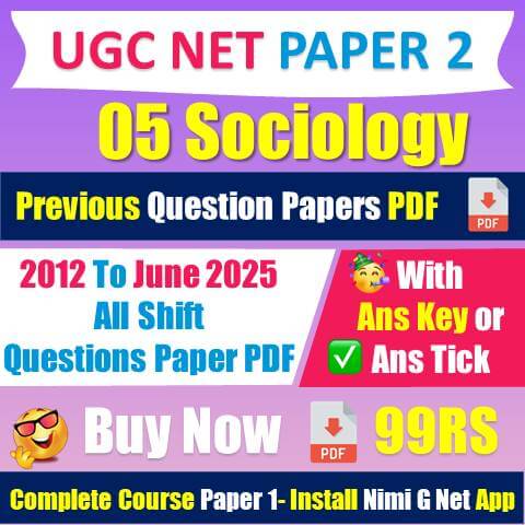 Ugc Net Sociology Question Paper 2025 Pdf Download